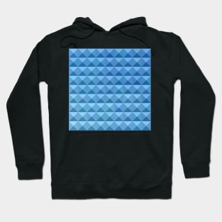 Cornflower Blue Abstract Low Polygon Background Hoodie